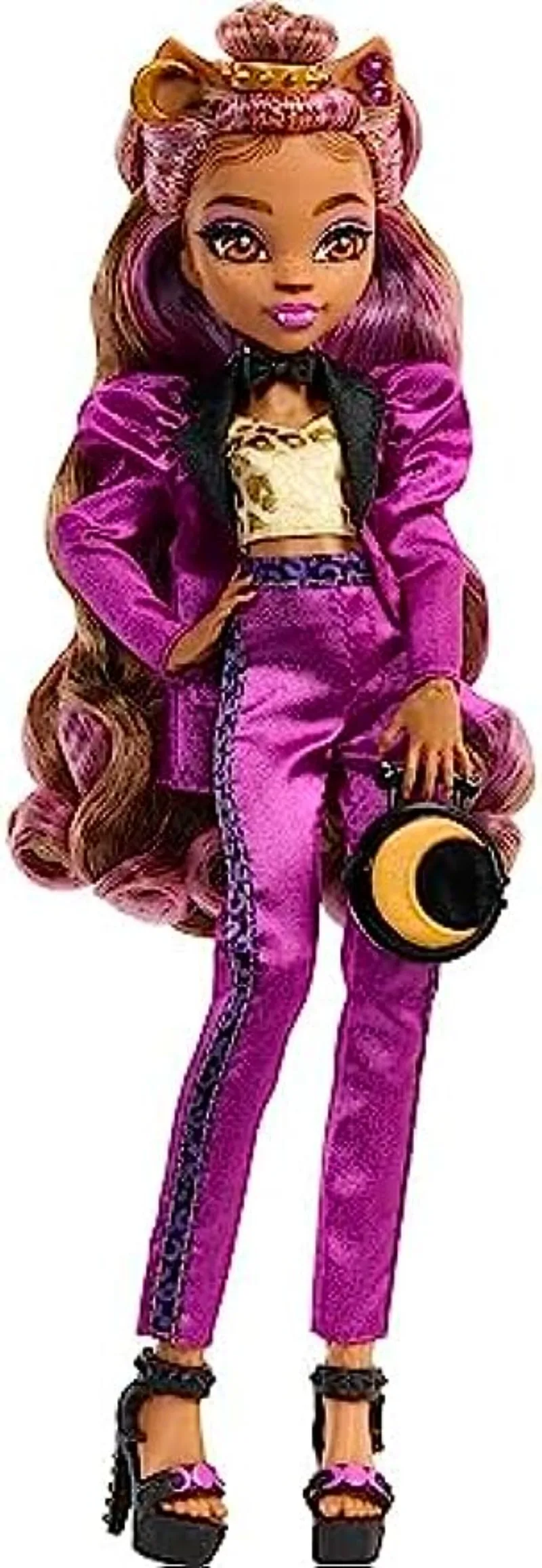 New Surprise Doll Monster High Clawdeen Wolf Doll in Monster Ball Party Fashion with Themed Accessories Like Balloons