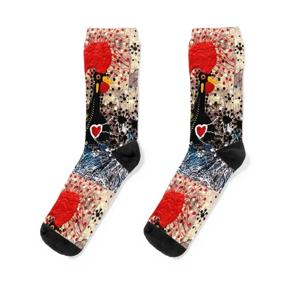 Portuguese Rooster 2 Socks gift crazy winter gifts Soccer Socks Woman Men's