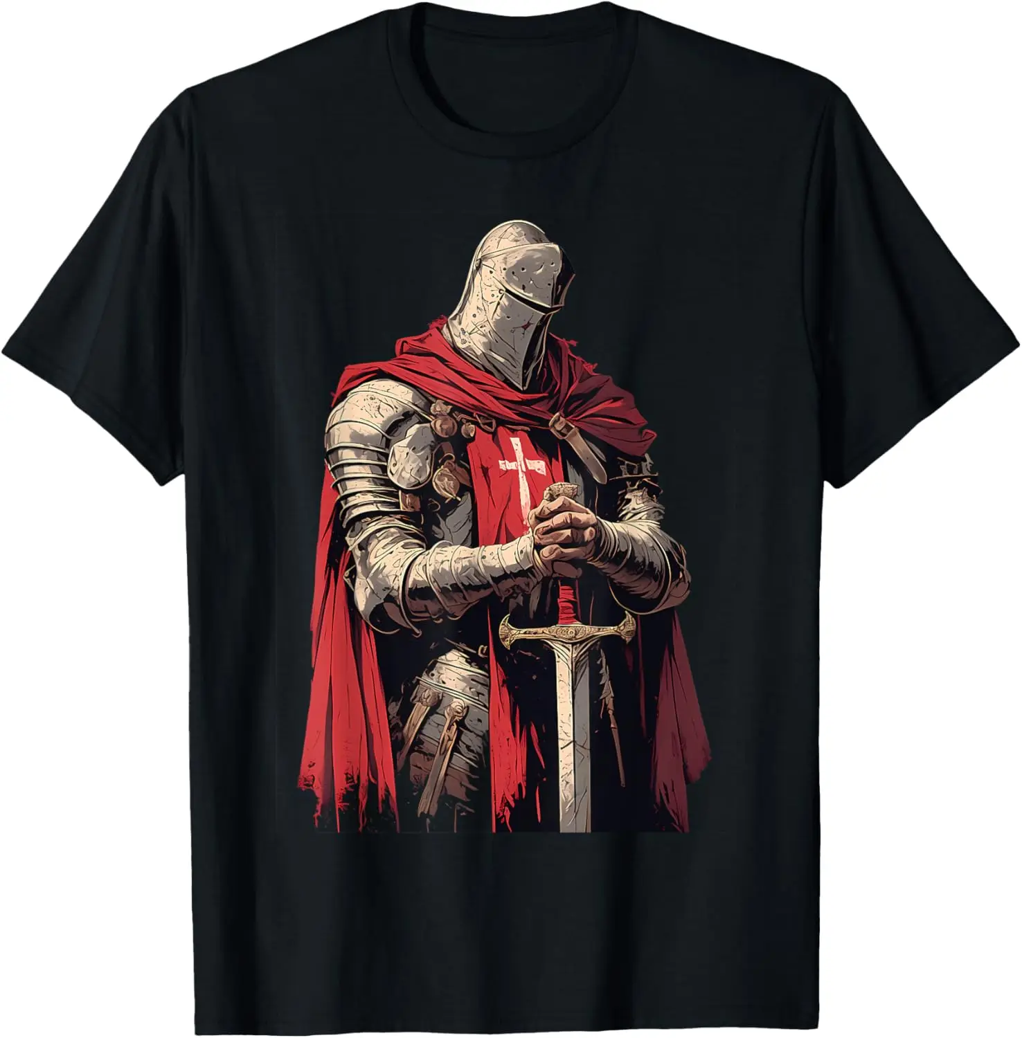 

Hospitaller Medieval Crusader Knights Templar T-Shirt 100% Cotton O-Neck Short Sleeve Summer Casual Mens T-shirt Streetwear
