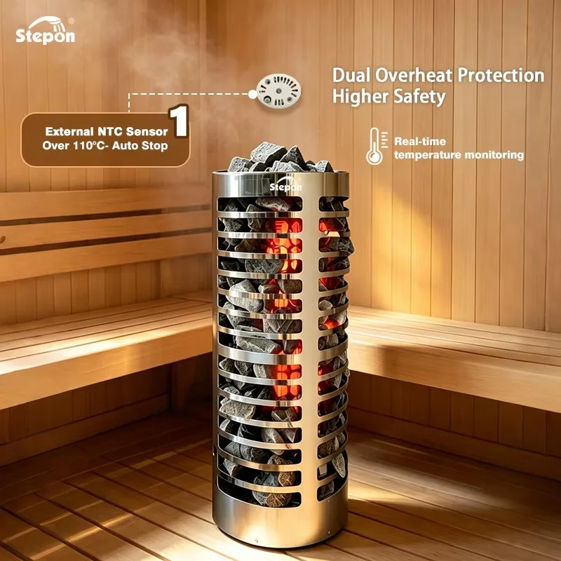 OEM/ODM/OBM,High Quality 5KW/6KW/7.5KW/9KW Electric Dry  Heater Stove Sauna Oven With Waterproof  Control Panel