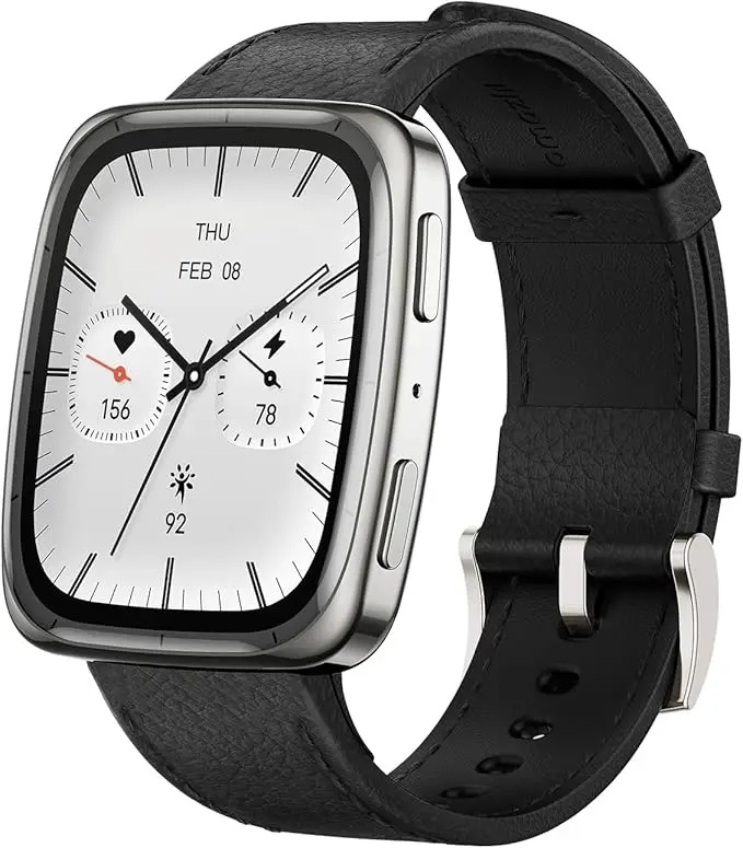 Relógio Inteligente Amazfit Active 2 Square com GPS, Monitor de Fitness, Bateria de 10 Dias, À Prova D'água, Monitor de Frequência Cardíaca e Sono