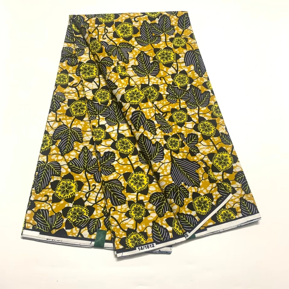 100% Cotton Veritable Original Ankara African Real wax Prints Fabric Ghana Wax High Quality Nigeria Style Batik Wax Fabric Pagne