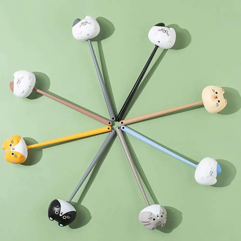 

Массажный инструмент с мультяшным котом, милая кукла, эластичная массажная палочка для мышц, круглая массажная головка, удобный ударный массажер, молоток