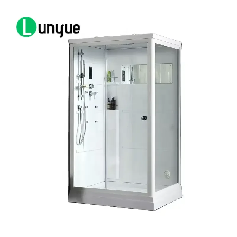 Fitness Spa Jet Massage Shower Sauna Steam Hammam Cabin for Home Wellness Relaxation Hydrotherapy Durable Compact Design