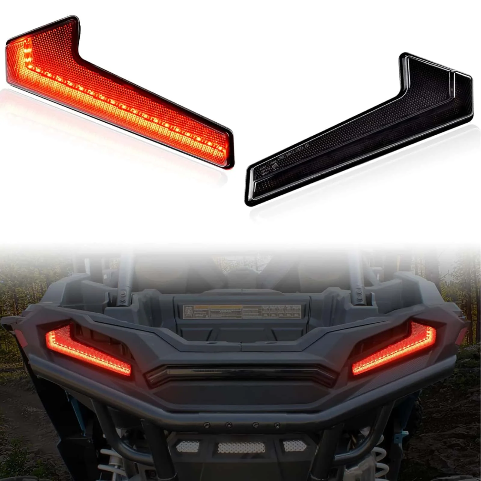 

Светодиодный задний фонарь ATV UTV, стоп-сигналы и указатели поворота для Polaris RZR XP Turbo 2018-2021 Sportsman XP 1000 2017-2021, задний фонарь