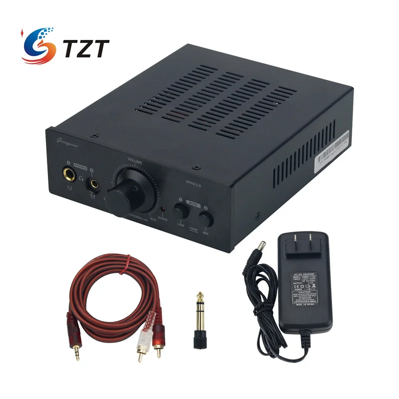 

TZT Class-A HiFi 4.4 Balanced Headphone Amplifier High Power Drive Preamplifier No Low Noise Isolation