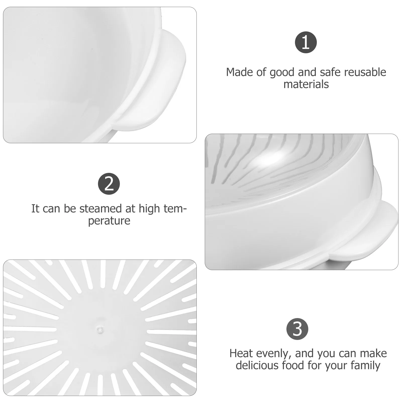 

Vegetable Microwave Oven Reusable Kitchen Cooking Tool High Temperature Resistant For Food Steaming Basket Microwave