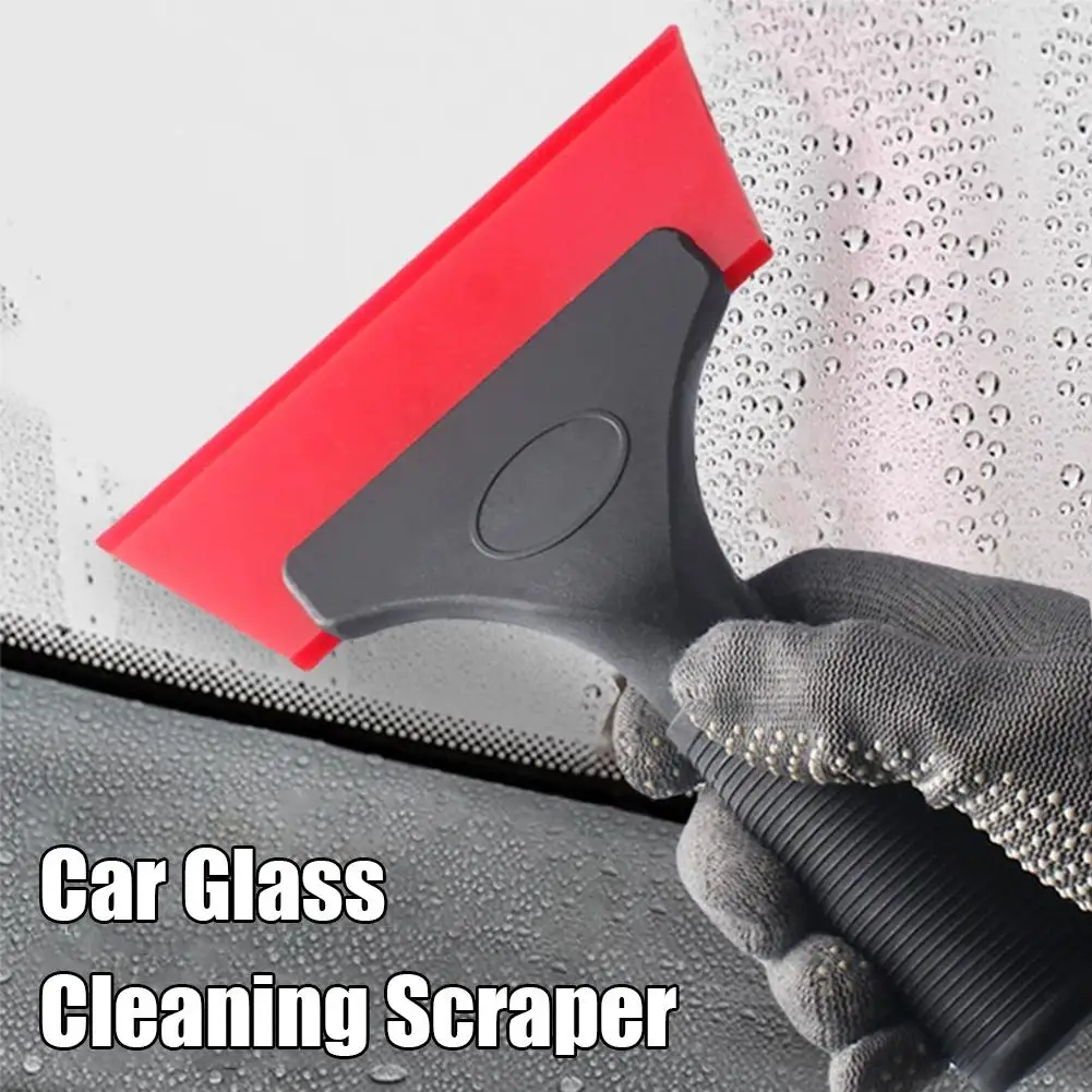 Car Glass Cleaning Squeegee Scraper, Non-Scratch Silicone Windshield Wiper for Car Window, Film, Snow Removal