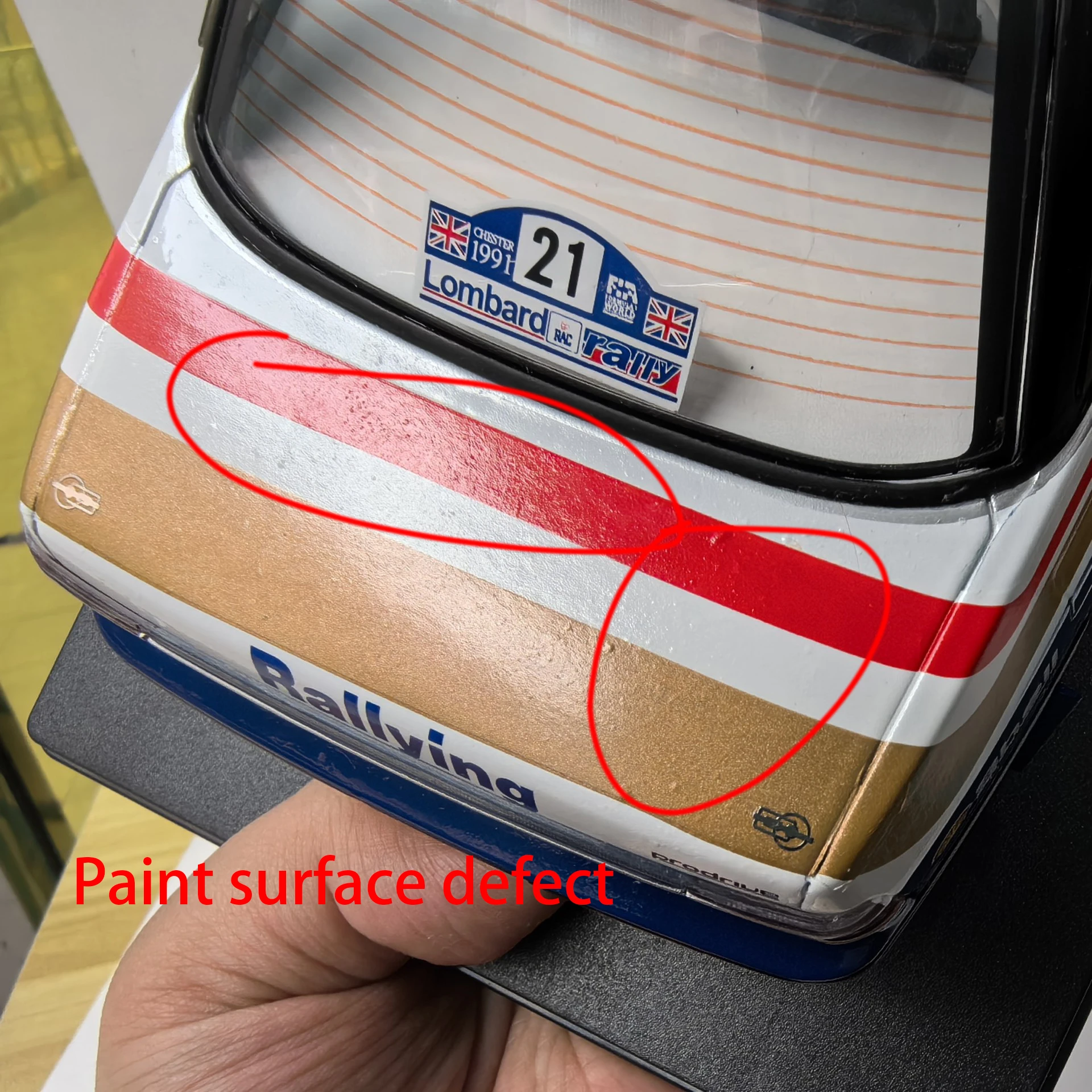 IXO 1:18 مقياس سوبارو RS # 21 1991 نموذج سيارة مصنوع من خليط معدني لعبة دييكاست الحلي ألعاب تذكارية قابلة للجمع #6