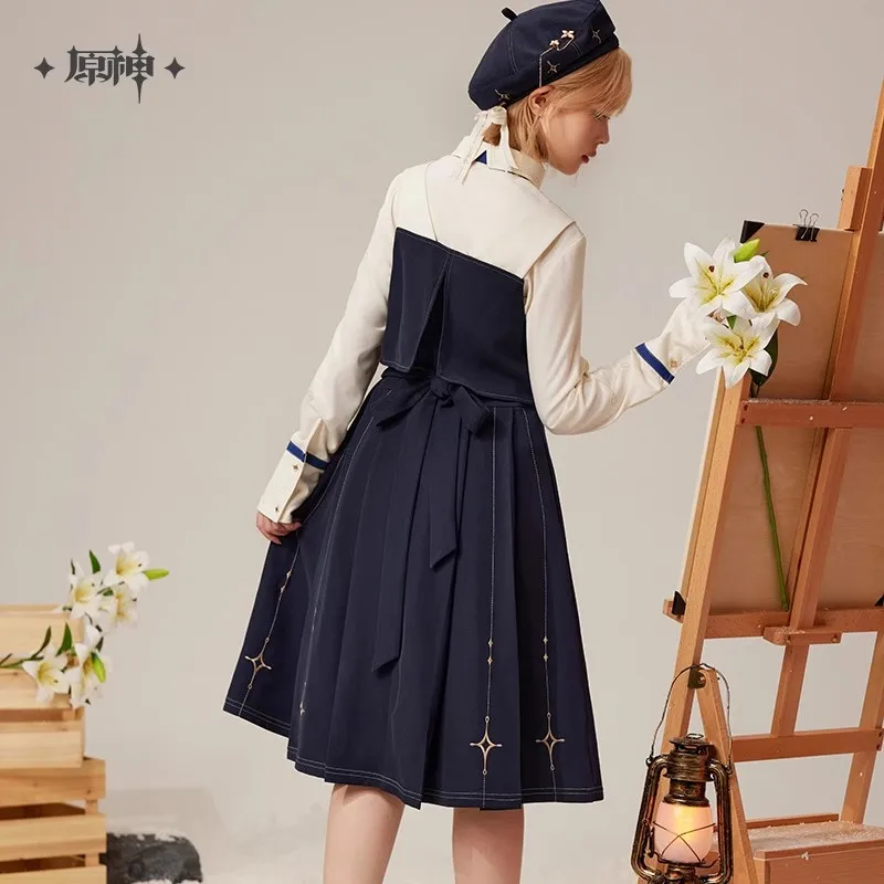 Official miHoYo Genshin Impact Albedo Theme Impression Series Strap Skirt Genuine Anime Game Peripheral Clothing