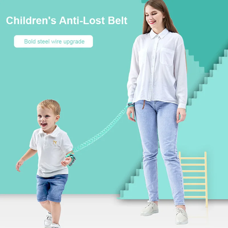 Anti Lost Wrist Link Baby Safety Kid Anti Lost Bracelet Outdoor Walking Anti-lost  Wristband Toddler Safety Leash with Key Lock