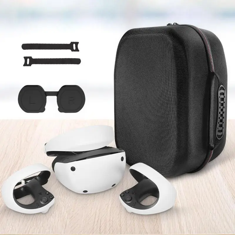 For PlayStationVR2 VR Waterproof Portable Zippers Pouch Protective Cover Storage Bag Box Carrying Case With Handlebar Storage