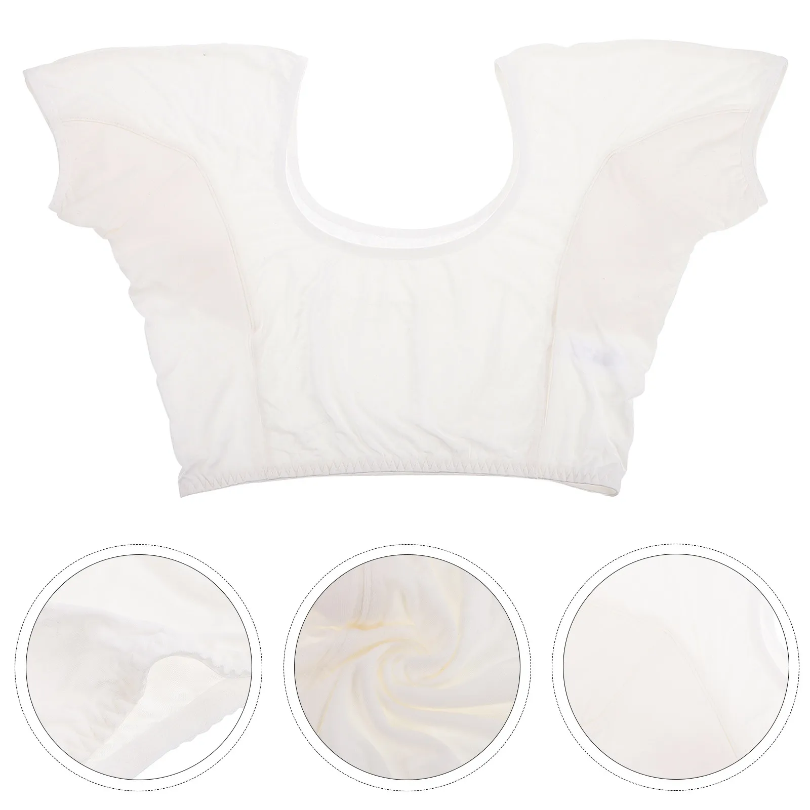 1Pcs Underarm Sweat Pads Vest Cotton Sweat-Absorbent Shield Breathable Elastic Armpit Guard for Summer Activities