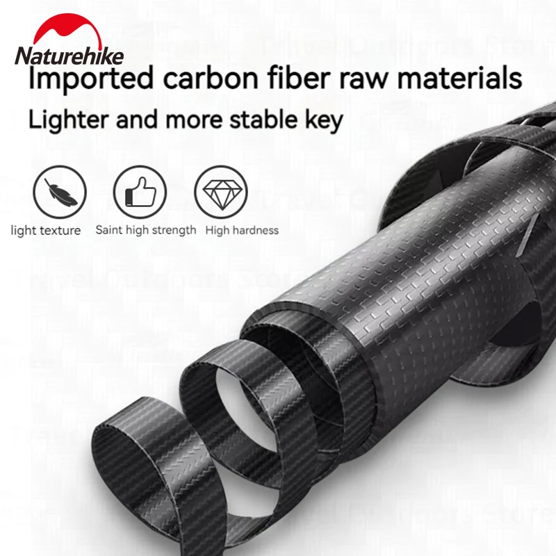 

Naturehike 600g Ultralight Portable Folding Camping Table Outdoor Fishing Travel Carbon Fiber Table With 2 Water Cup Net Bags