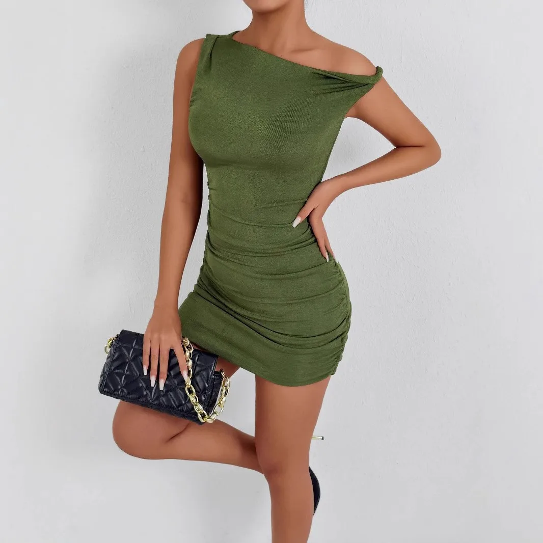 

Sexy Summer New Women's Folded ort Skirt Svel Wrap Body Dr Milk Fiber Fabric Pure Desire Sle Couple Suitable