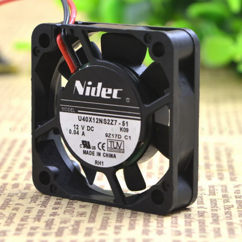 

H Nidec U40X12NS2Z7-51 4010 4CM 12V 0.04A ultra-quiet cooling fan