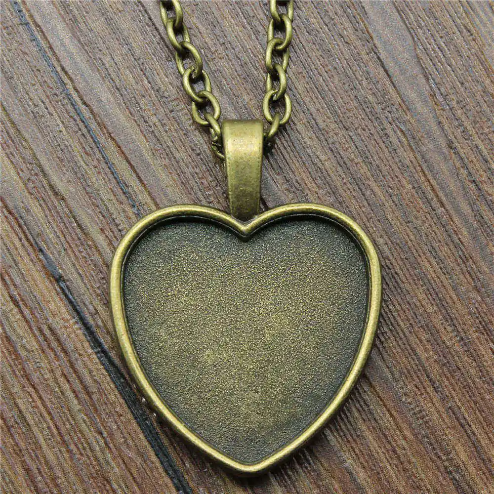 Sejuani Fit Round 25Mm Glass Cabochon Base Setting Tray Accessories Choker Neck Vintage Jewelry Cute 45 Or 70cm Long Chain