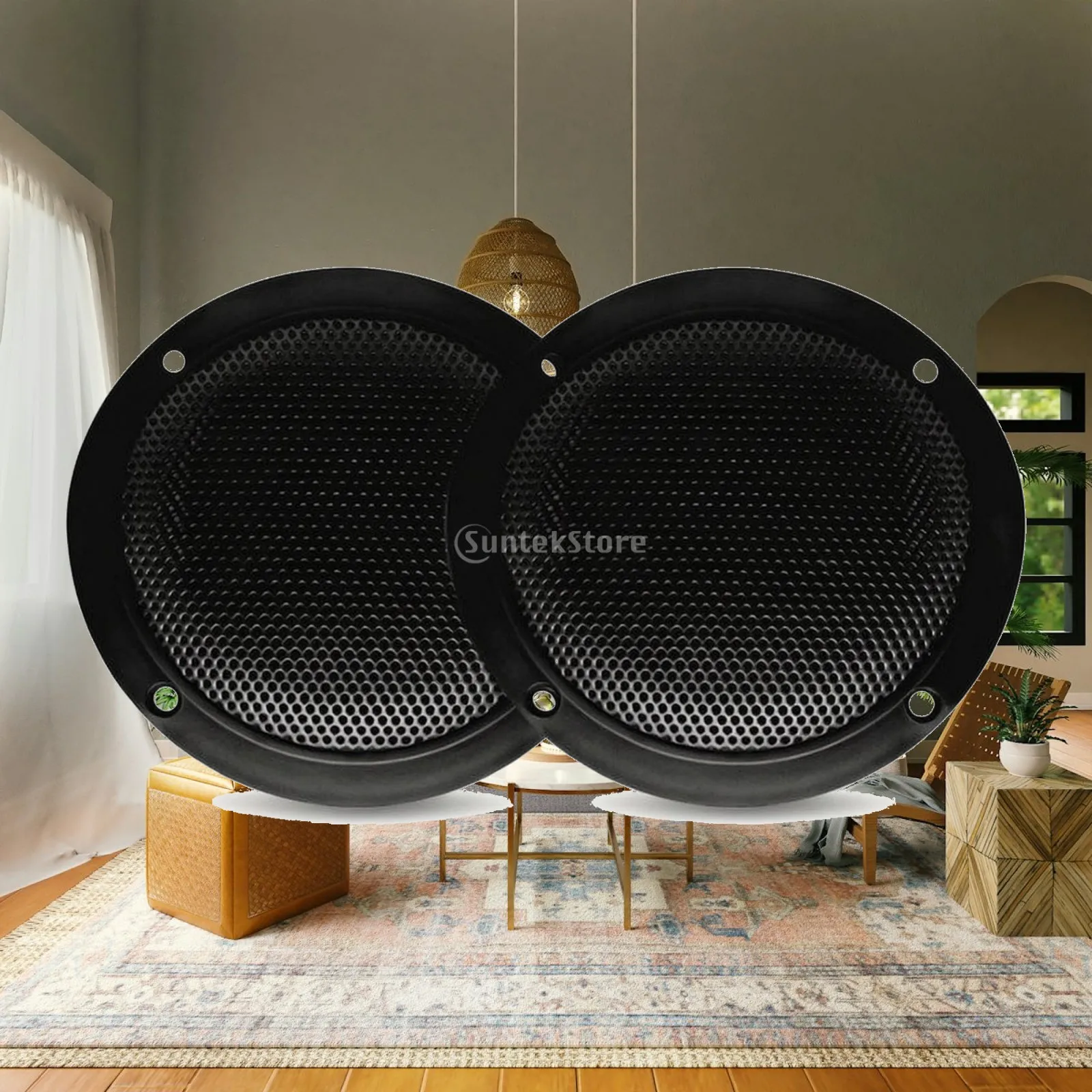 Marine Grade Speaker 5.25 Inch Waterproof IP66 80W Peak Power 4 Ohm 90db for Boat Audio Setup