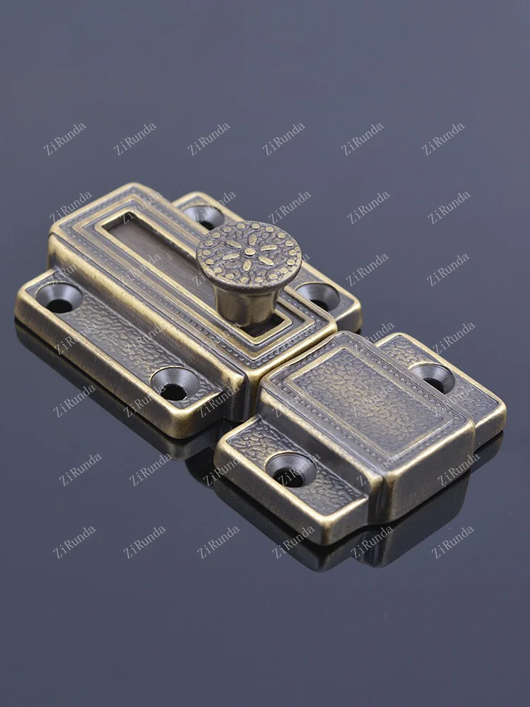 **Reines Kupfer, Riegelschloss, Türschnalle, Aufputz, Kartentürriegel