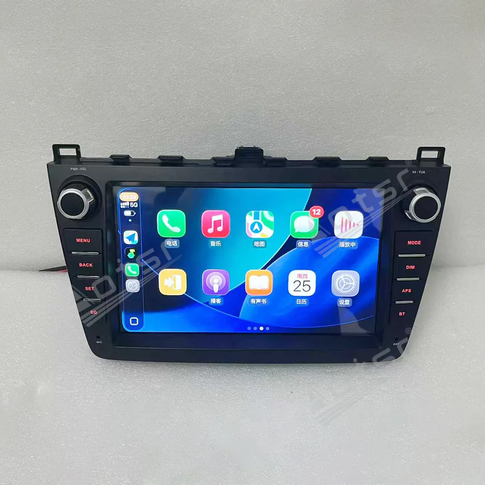 For Mazda 6/Atenza 2009-2015 9 Inch Android 13 CarPlay Car Radio Touch Screen Multimedia Player GPS Navigation Head Unit Upgrade