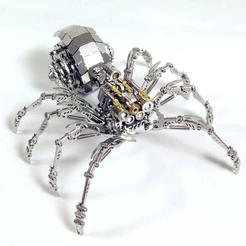 3D Puzzle Animal Spider King Model Metal Scorpion Jigsaw DIY Assemble Toys Mechanical Assembly Kits Toy Children Adults Gifts