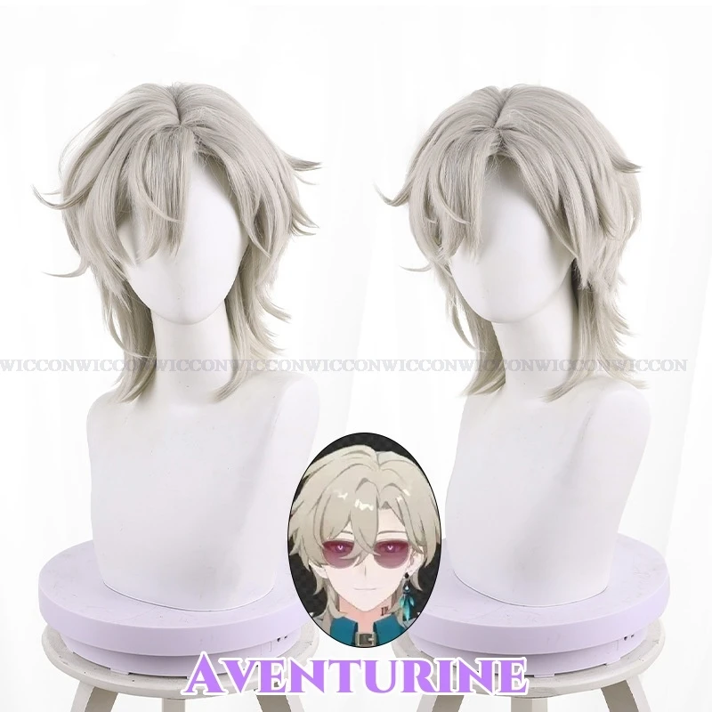 Aventurine Anime Game Honkai: Star Rail Cosplay Costume Clothes Wig Shoes Uniform Cosplay Interastral Peace Corporation Party