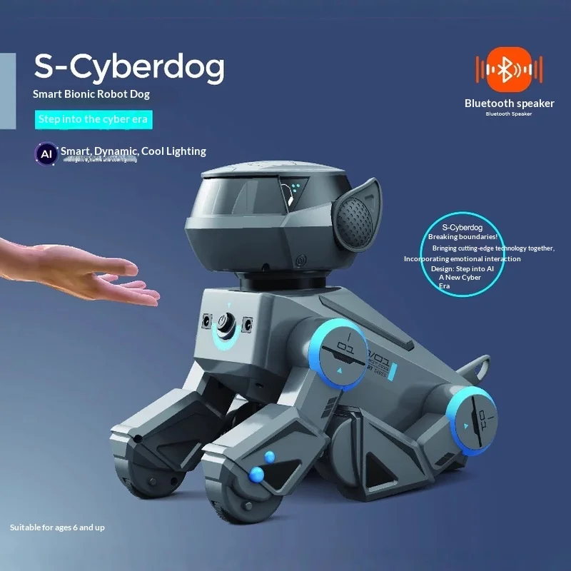 S Cyberdog Smart Robot Dog AI Remote Control Robot Touch Sensor Bluetooth Speaker Programming Toy With Dynamic Cool Light view 2