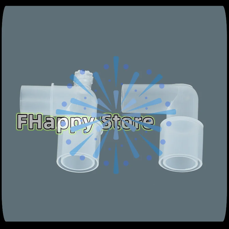 Plastic 90 Degree Anesthesia Tube L-shaped Connector Elbow Circuit Tracheal Intubation Connector