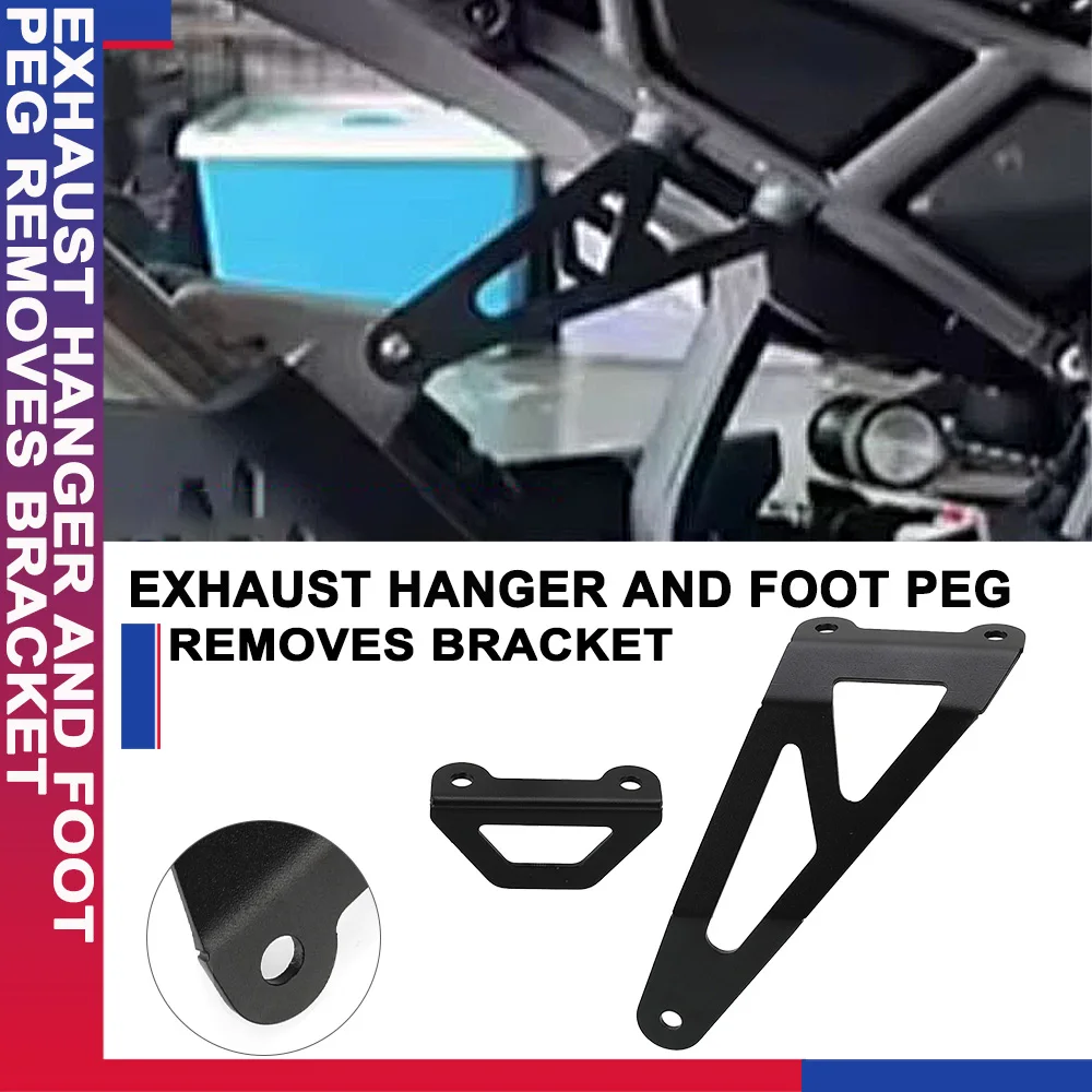 

Motorcycle Accessories Iron Exhaust Hanger and Foot Peg Removes Bracket FOR CFMOTO CF MOTO 450MT IBEX 450 ibex450 2024-2025-2026