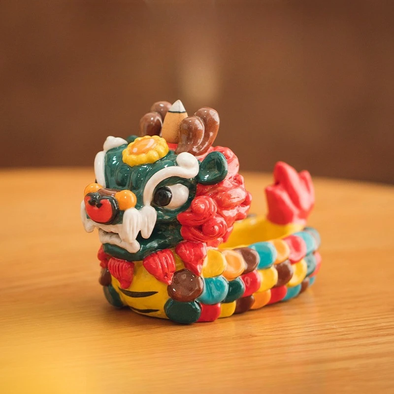 Ornament home decoration, office housewarming gift, dragon boat Jingdezhen living room ceramics