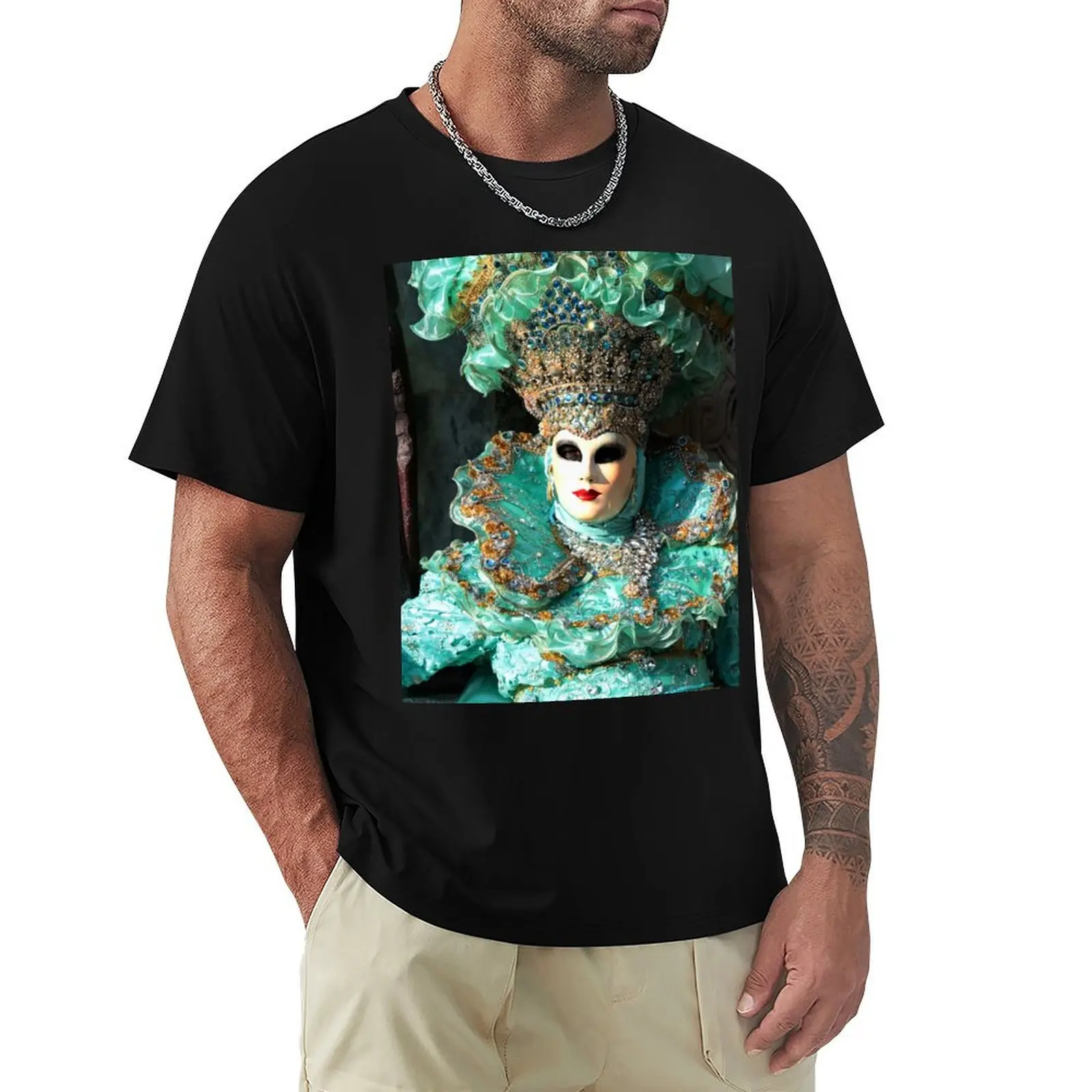 

Venice carnival 2019 T-Shirt clothes customs luxury t-shirt fitted t shirts for men