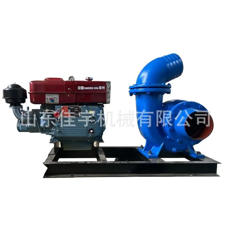 Small tractor with water pump, large flow flooding, 8-inch water pump, fully diesel water-cooled sprinkler pump