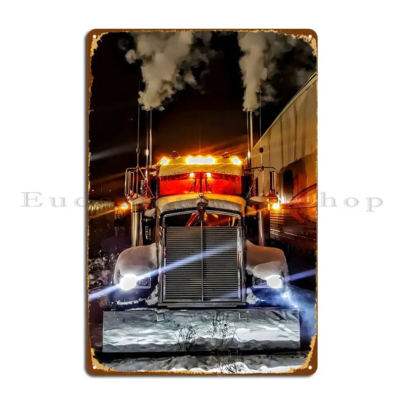 Kenworth W900l Metal Plaque Poster Custom Design Pub Party Mural Tin Sign Poster