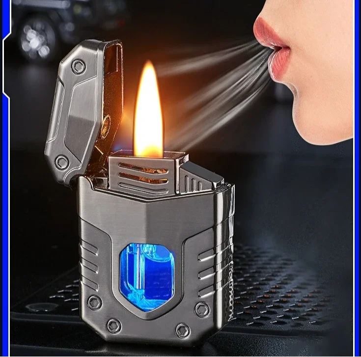 

Voice Controlled Lighter Cool Creative Alloy Body Cigarette Accessories Gift Trend for Boyfriend