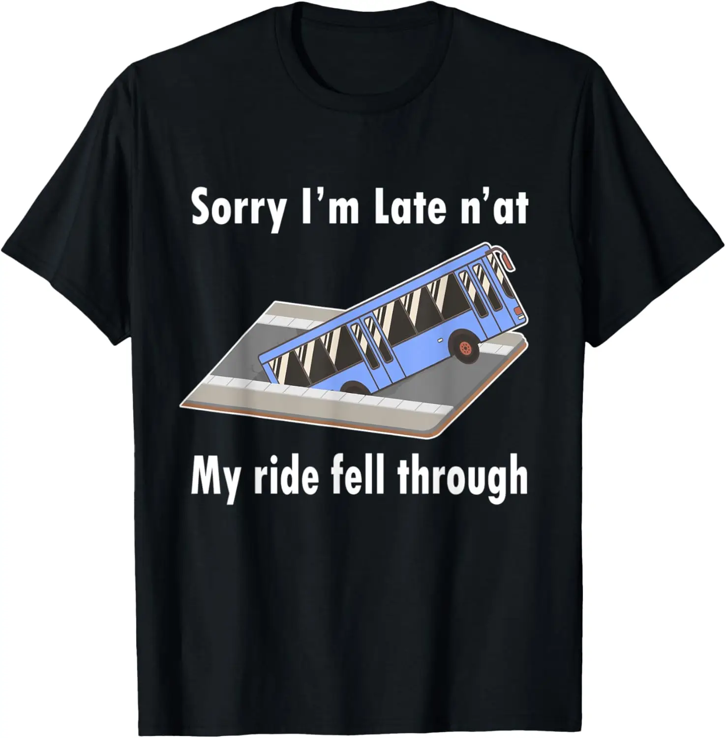 

Забавный автобус Питтсбурга в подарочной футболке с мемом Sinkhole