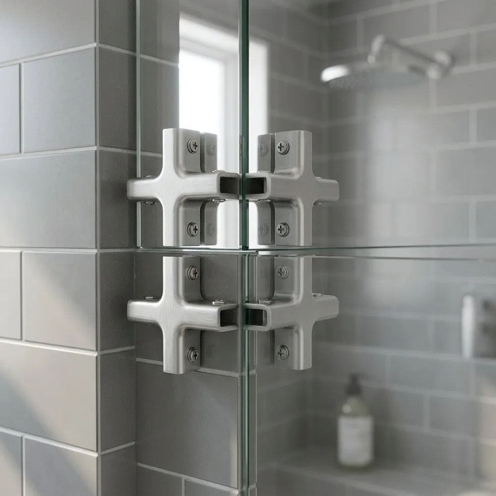 Aluminum Alloy Bracket for Glass Panel Positioning and Joint Fixing in Plant Shelf Systems and Glass Partition