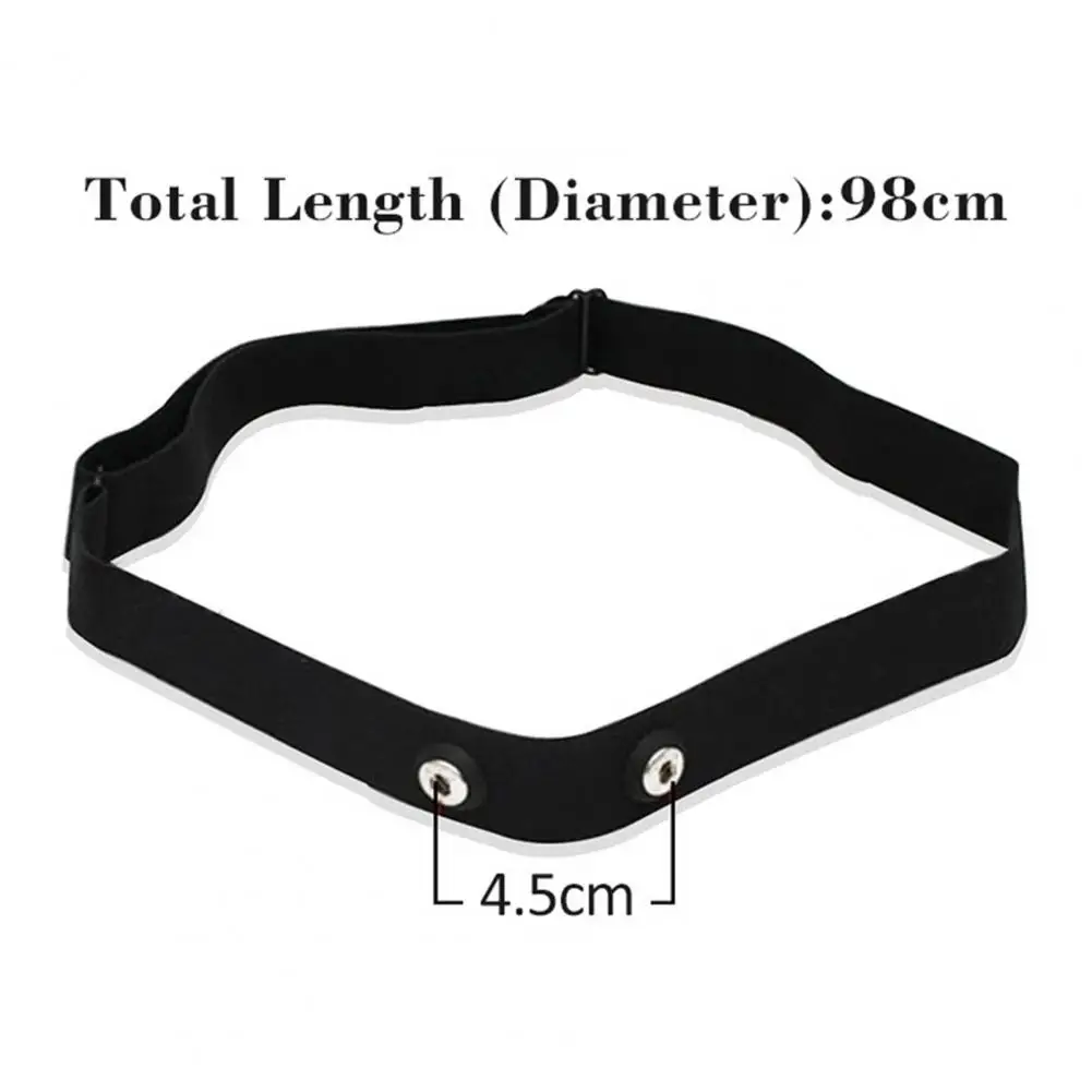 Adjustable Elastic Chest Belt Wear-resistant Replacement Premium Heart Rates Sensor Monitor Chest Belt Strap Sports Equipment