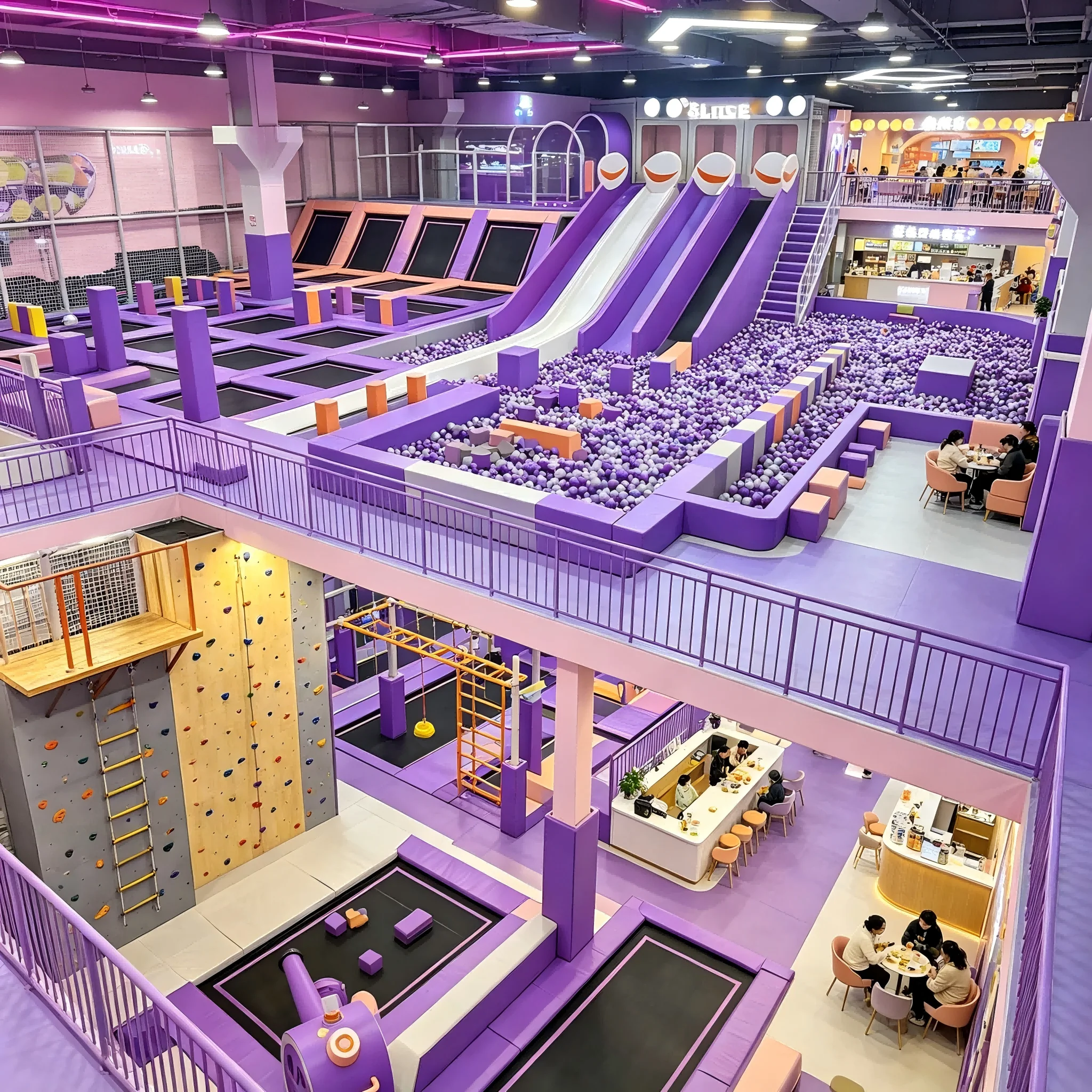 Construction Theme Indoor Playground, Large Ball Pit, Turnkey Solution for Family Entertainment Centers
