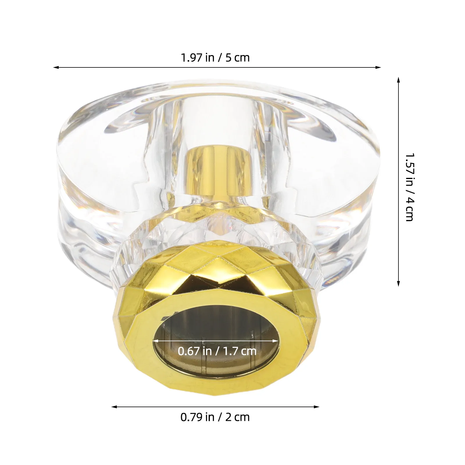 5Pcs Perfume Bottle Caps Universal 15Mm Travel Leak Proof Covers Acrylic Replacement Tops for Refillable Perfume Spray Atomizers