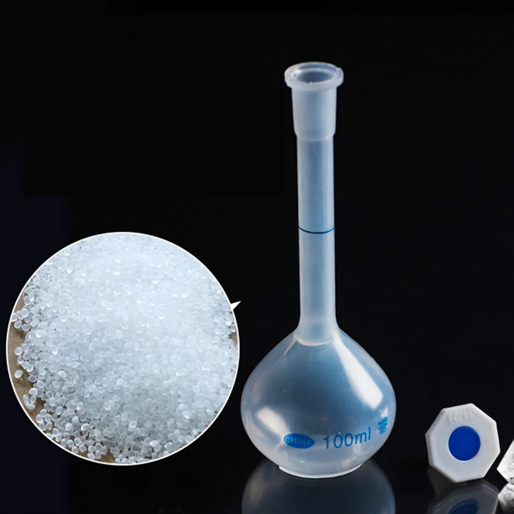 2pcs 100Ml Capacity Bottle Volumetric Flask Premium Plastic Liquid Container For Toner Laboratory Home Use Empty Dispenser