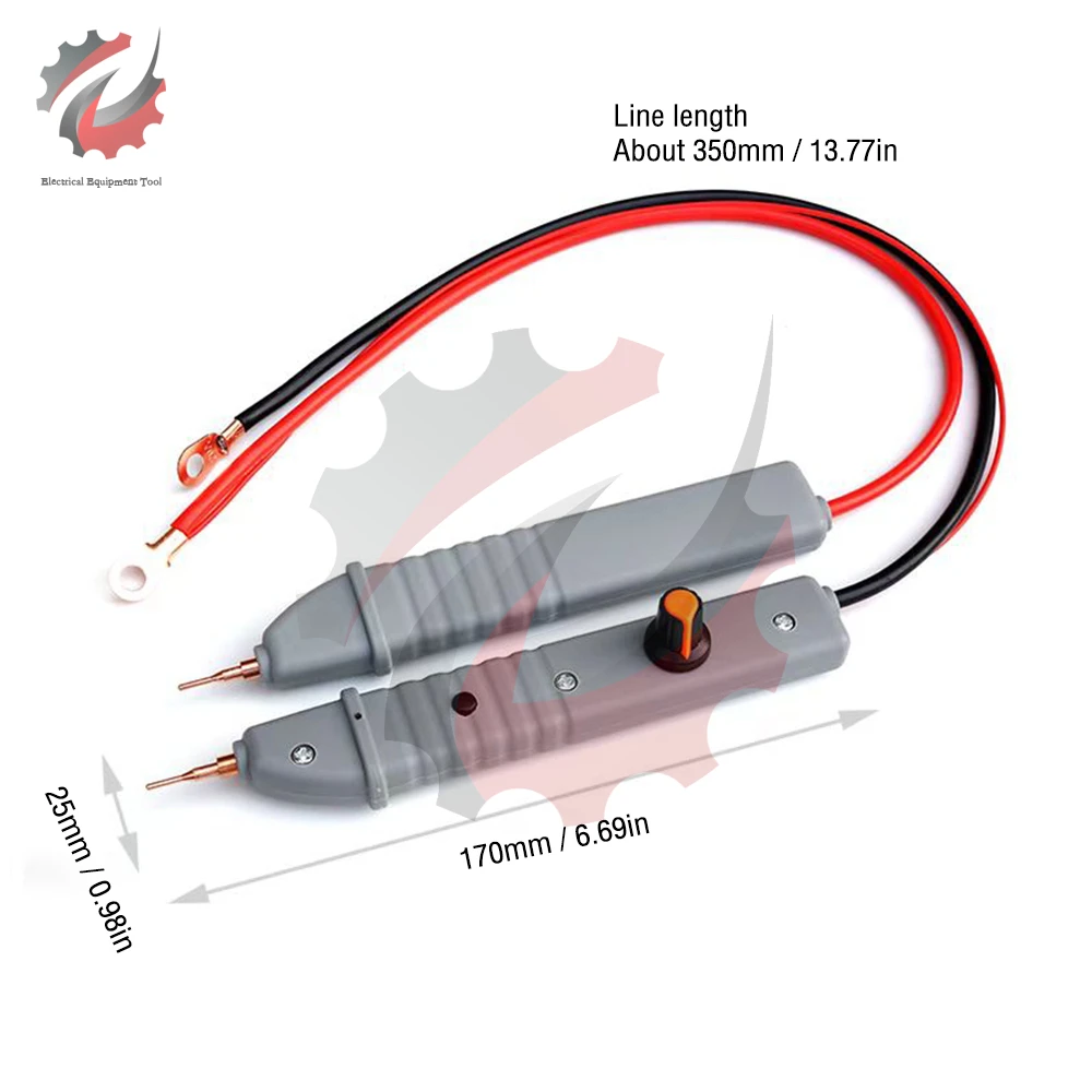 Bolígrafo de soldadura por puntos ajustable, accesorio para máquina de soldadura por puntos, batería 18650, 12V, 99 engranajes