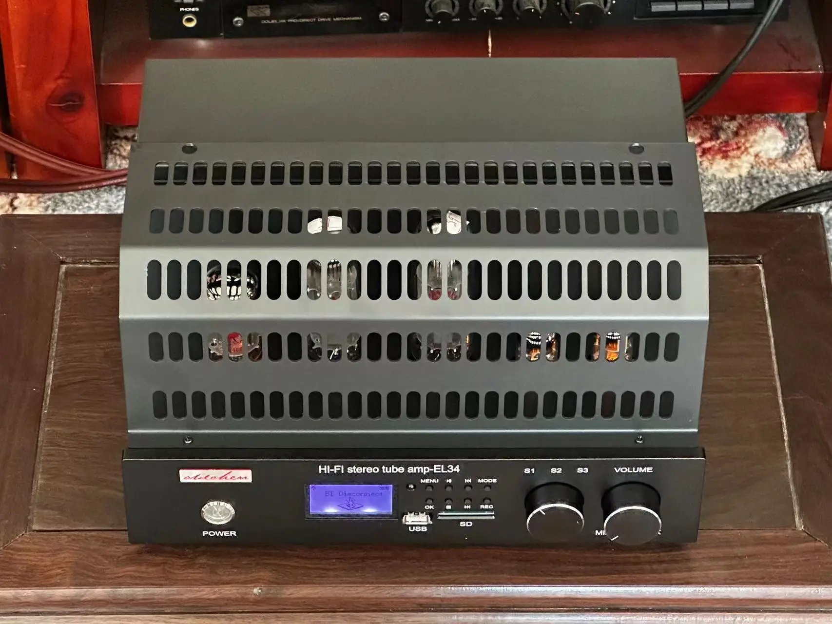 Laochen pompa biliare EL34 single ended Classe A Bluetooth scheda USB riproduzione senza perdite pompa biliare amplificatore di potenza a tubo elettronico