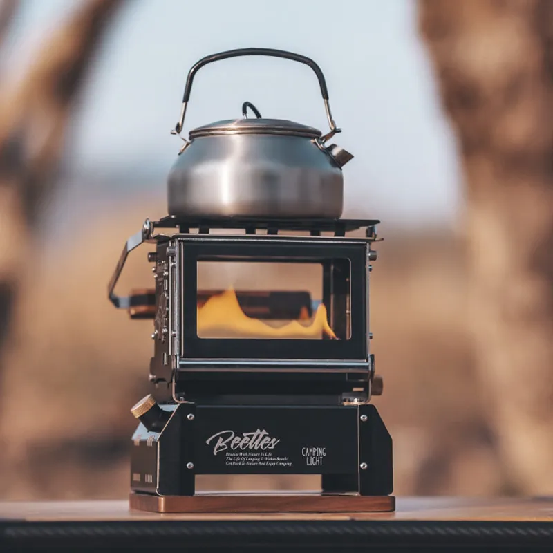 New desktop viewing stove outdoor portable retro lamp stove camping atmosphere light
