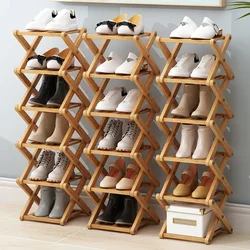 Instalação-Free Shoe Rack dobrável, simples Multi-Layer, pequeno armário de poupança de espaço, armazenamento Fantástico, Home Doorway Varanda