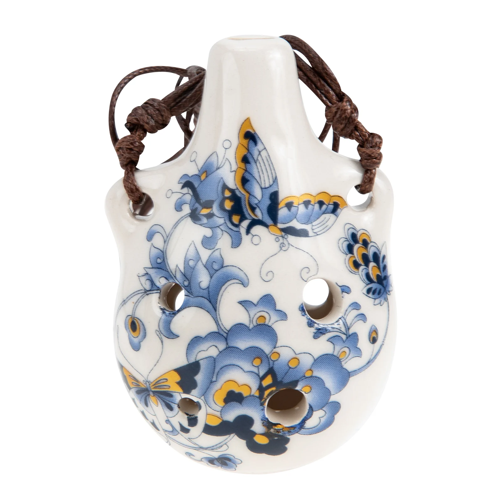 

6-луночная керамическая окарина для начинающих, духовой инструмент, портативный альт, детские музыкальные поделки, ретро-дизайн, студенческие инструменты с