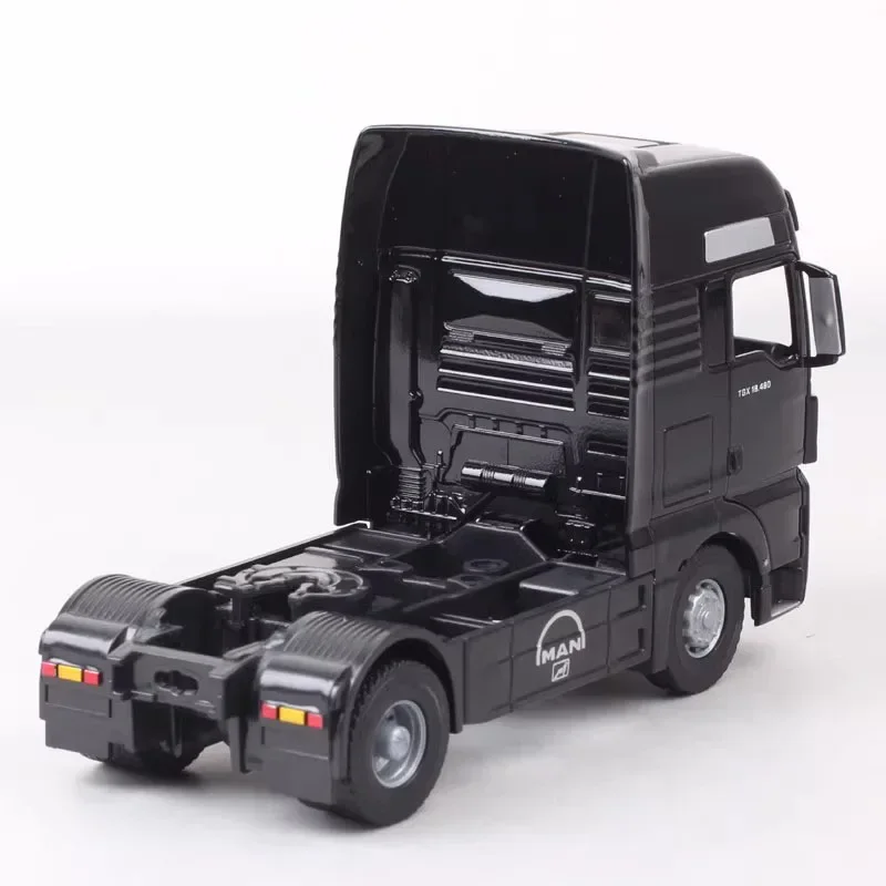 Diecast 1:43 Scale MAN Truck Head Container Tractor Simulation Alloy Car Model  Static Collectible Gift Souvenir Toy