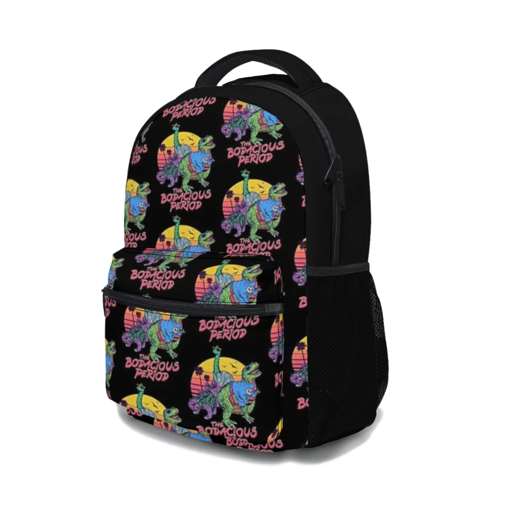 The Bodacious-Period Schoolbag para crianças, mochila estudantil de grande capacidade, desenhos animados, ensino médio, 17"