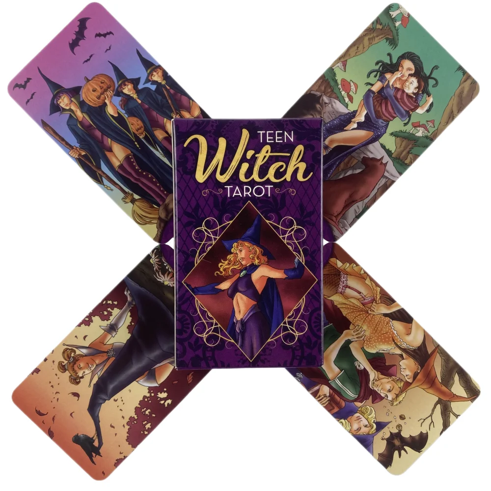 Teen Witch Tarot Cards A 78 Deck Oracle English Visions Divination Edition Borad Playing Games