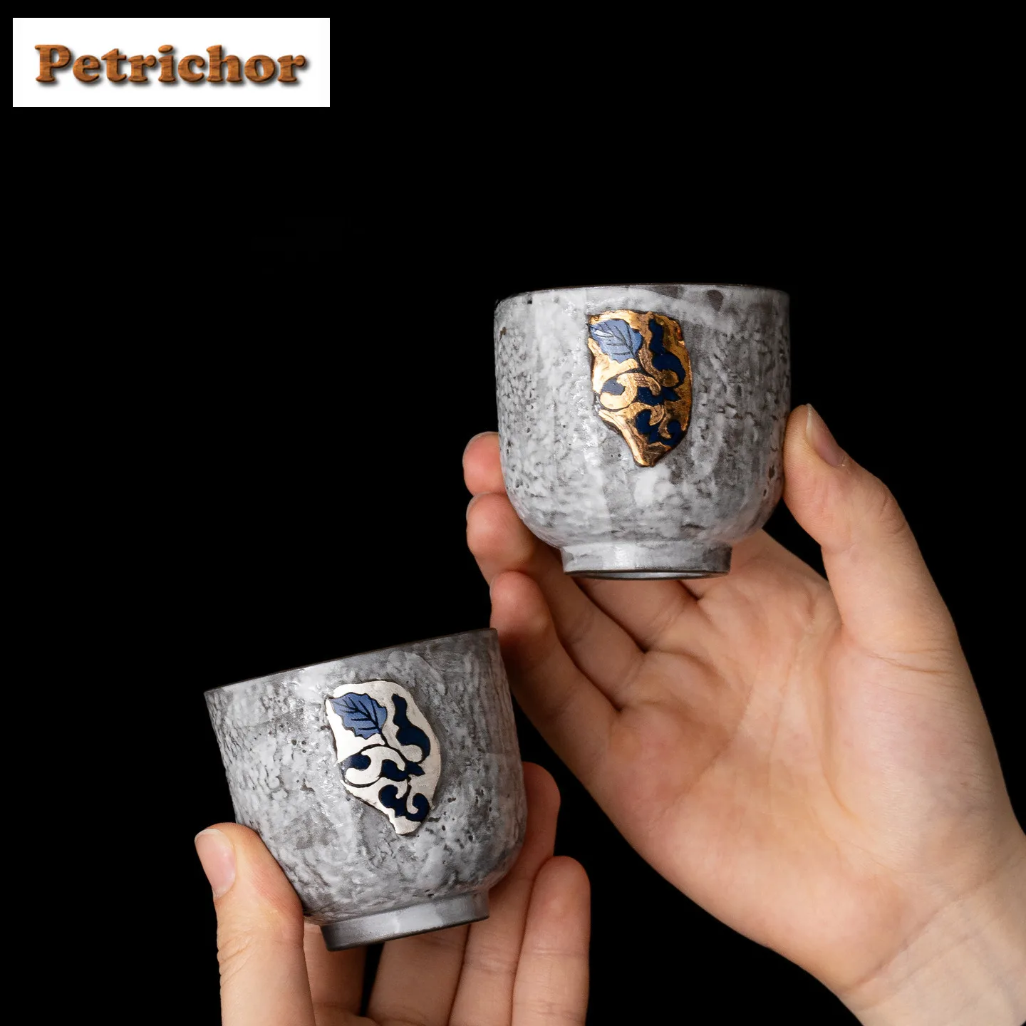 

100 мл Порошок Инь Грубая Керамика Сине-Белая Чайная Чашка Дзен Чайная Чаша Глечик Чайная Дегустация Запах Чашка Чацхан Мастер Чашки Чайные Предметы