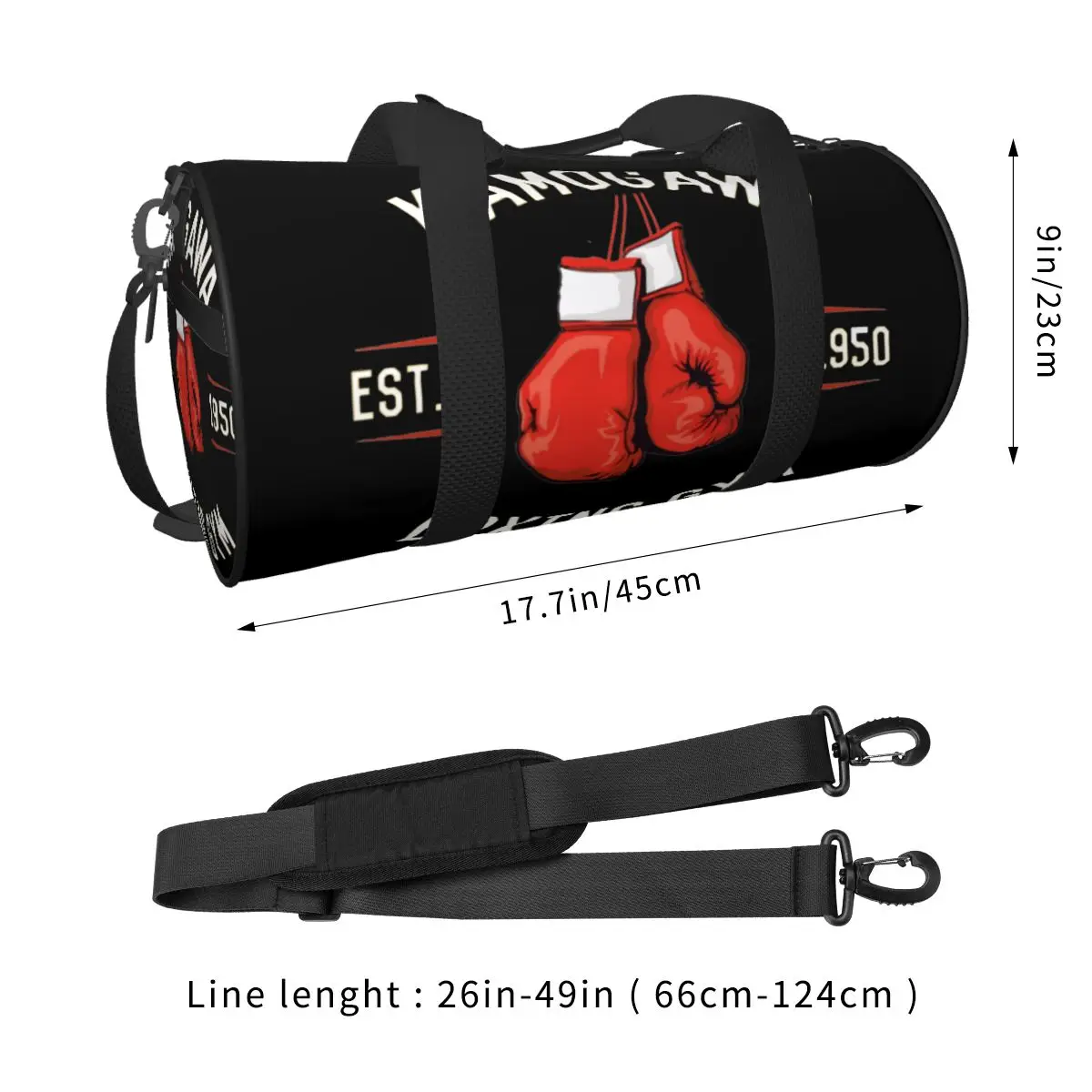 Kamogawa Boxing Gym Duffle Gym Bag for Boxing Hajime no Ippo KBG Gym Bag Waterproof Sports Overnight Travel Bags Backpack